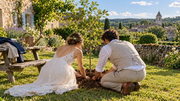 Cadeaux arborés : marquer un mariage écoresponsable et mémorable