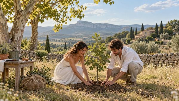 Cadeaux arborés : marquer un mariage écoresponsable et mémorable